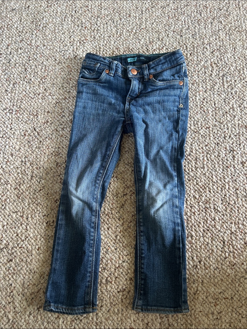 Girls Levi’s Blue Stretch Denim Jeans 4 Reg